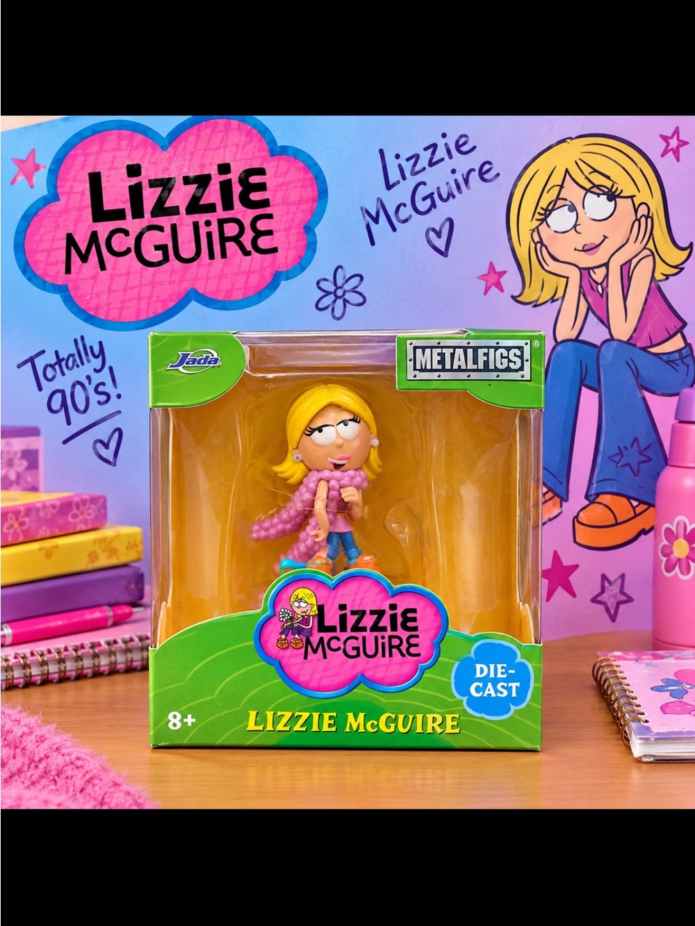 Disney Lizzie McGuire Die-Cast Figure with Pink Scarf